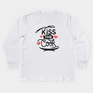 Kiss the Cook Kids Long Sleeve T-Shirt